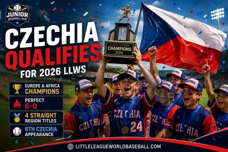 Czechia Qualifies for the 2026Little League Baseball World Series 2 Czechia Qualifies for llws 2026 after South Czech Republic Little League wins the Europe and Africa Region with a perfect 6-0 record and fourth straight title.