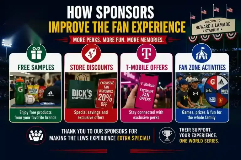 How Little League World Series sponsors improve the fan experience with samples, discounts, offers, and activities