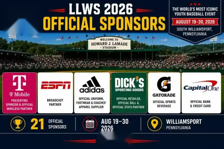 LLWS 2026 official sponsors and major partners in South Williamsport Pennsylvania