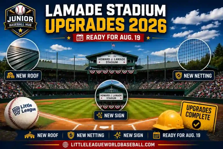 Lamade Stadium Upgrades 2026:New Roof, Netting & Sign Before the LLWS 2 Little League Lamade Stadium Upgrades 2026