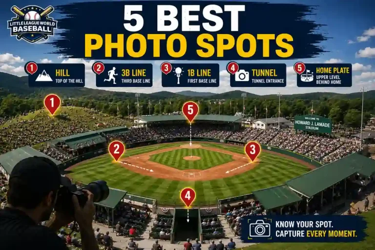 5 best LLWS photo spots at Howard J. Lamade Stadium