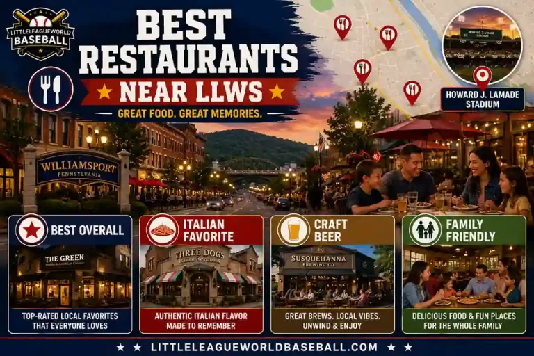 Best restaurants near LLWS in Williamsport for families and baseball fans