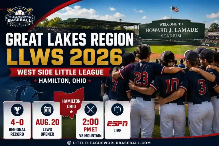 Great Lakes Region LLWS 2026: West Side Little League Hamilton, Ohio 2 Great Lakes Region LLWS 2026 featuring West Side Little League from Hamilton, Ohio
