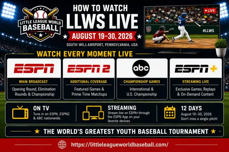 Little League World Series 2026 – Schedule, Teams & Live Streaming 7 How to Watch Little League World Baseball 2026 Live