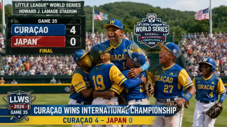 LLWS 2026 Game 35 Recap Curaçao 4 Japan 0