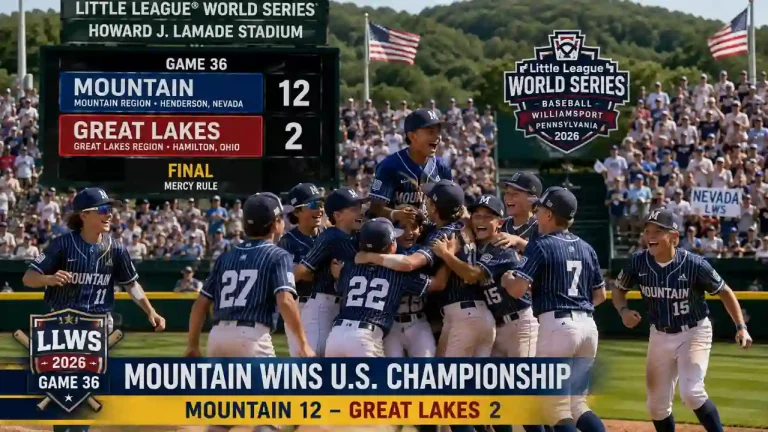 LLWS 2026 Game 36 Recap Mountain 12 Great Lakes 2