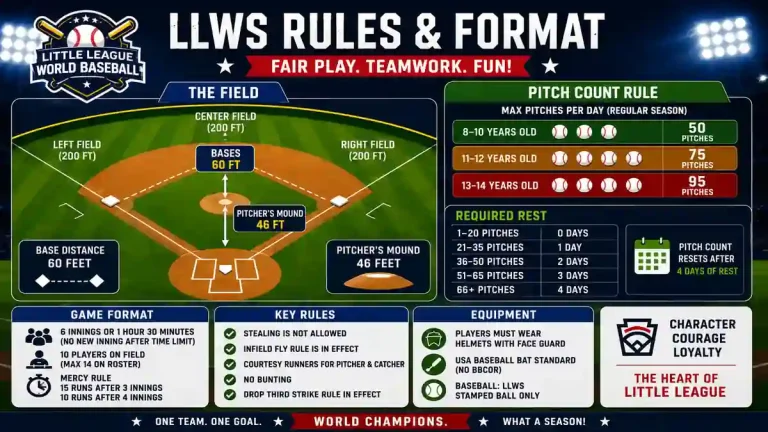 Little League World Series 2026 – Schedule, Teams & Live Streaming 9 Little League World Series 2026 rules and format infographic