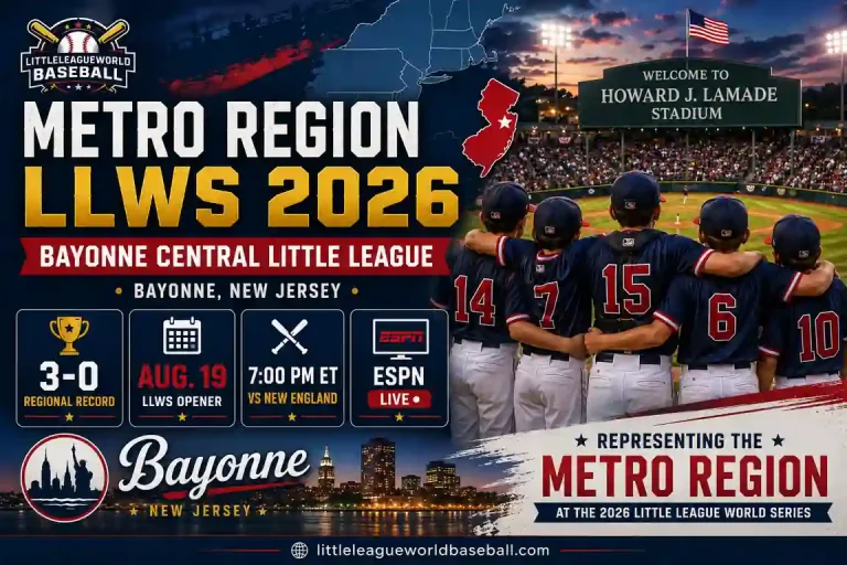 Metro Region LLWS 2026: Bayonne Central Little League, Bayonne, New Jersey 7 Metro Region LLWS 2026 featuring Bayonne Central Little League from Bayonne New Jersey