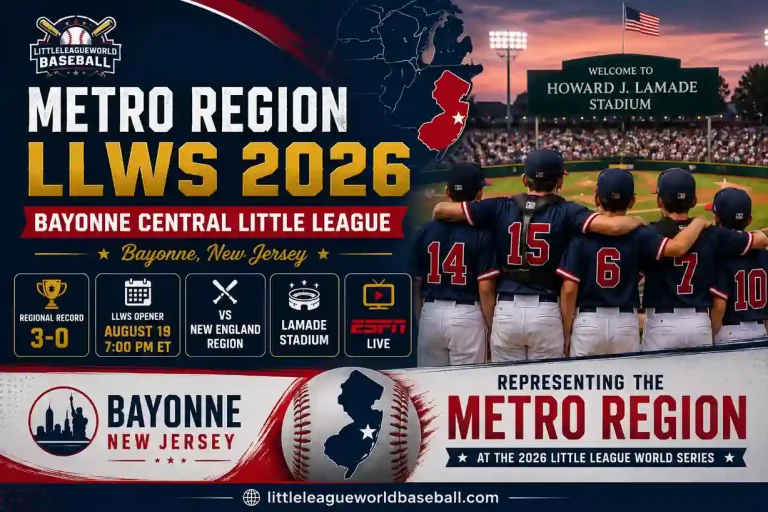 Metro Region LLWS 2026: Bayonne Central Little League, Bayonne, New Jersey 2 Metro Region LLWS 2026 featuring Bayonne Central Little League from Bayonne New Jersey