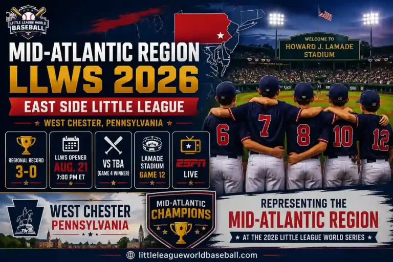 Mid-Atlantic Region LLWS 2026: East Side Little League West Chester, Pennsylvania 4 Mid-Atlantic Region LLWS 2026 featuring East Side Little League from West Chester Pennsylvania
