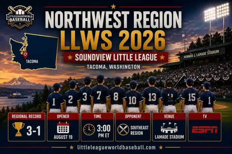 Northwest Region LLWS 2026: Soundview Little League Tacoma, Washington 8 Northwest Region LLWS 2026 featuring Soundview Little League from Tacoma Washington