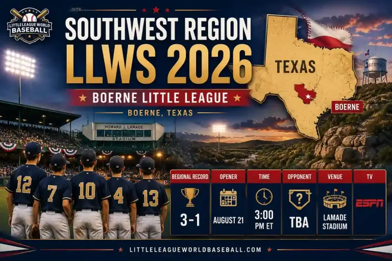 Southwest Region LLWS 2026: Boerne Little League, Boerne, Texas 4 Southwest Region LLWS 2026 featuring Boerne Little League from Boerne Texas
