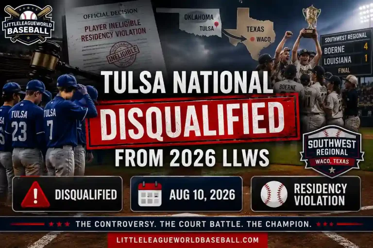 Tulsa National Little League Disqualified From 2026 LLWS: The Complete Story 2 Tulsa National disqualified from 2026 LLWS over residency violation
