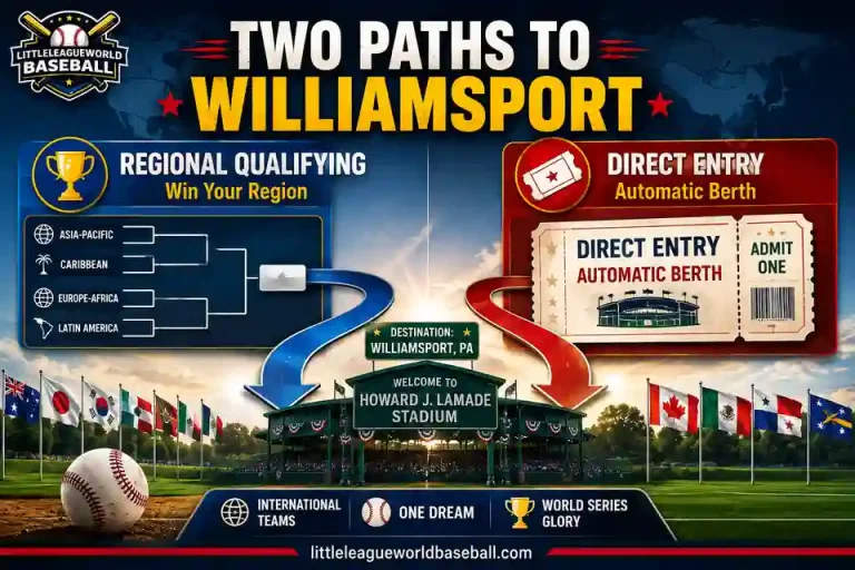 Two paths to Williamsport through LLWS regional qualifying and direct entry