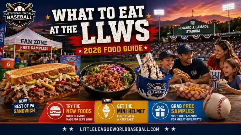 What to eat at the LLWS with new foods, mini ice cream helmet and free samples
